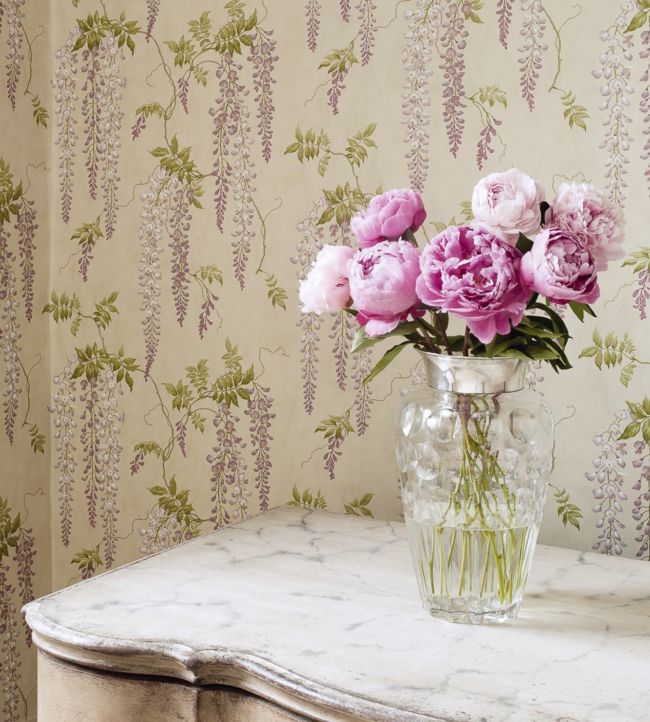 Seraphina Wallpaper - Blue/Green - Colefax & Fowler - 07157/07