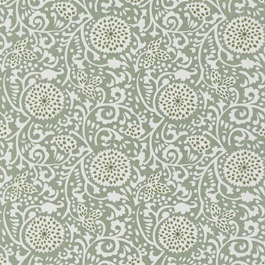 Shaqui Wallpaper - Vintage Green - PDG1147/05 - Designers Guild