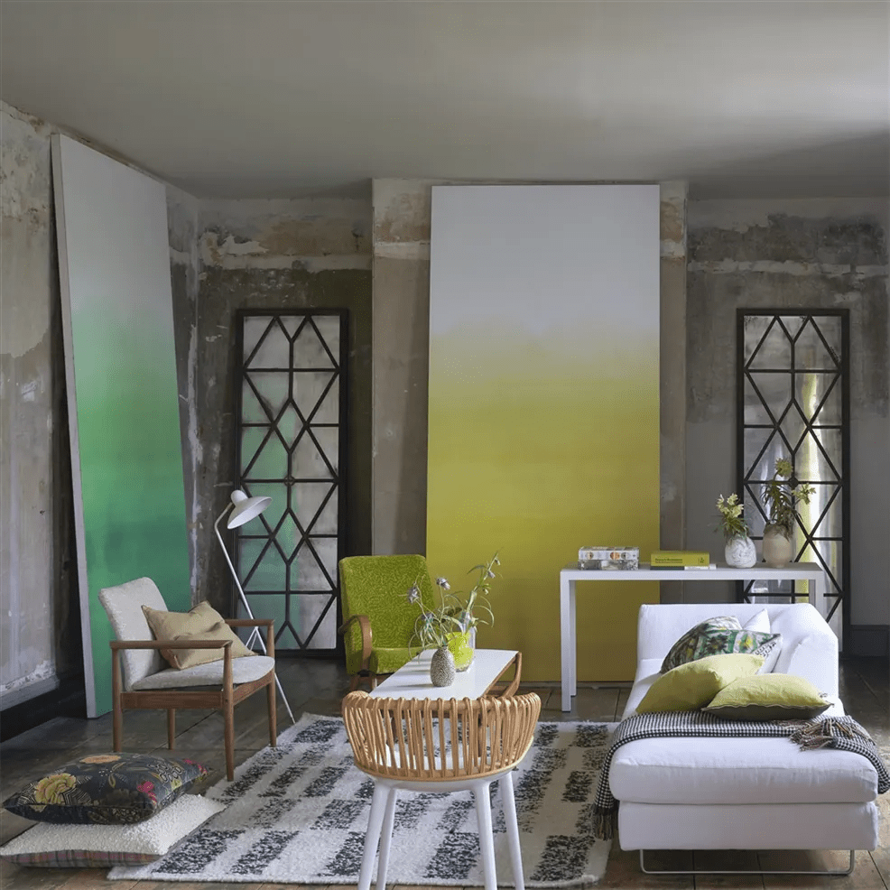 Shoshi Wallpaper - Lemongrass - PDG1163/07 - Designers Guild