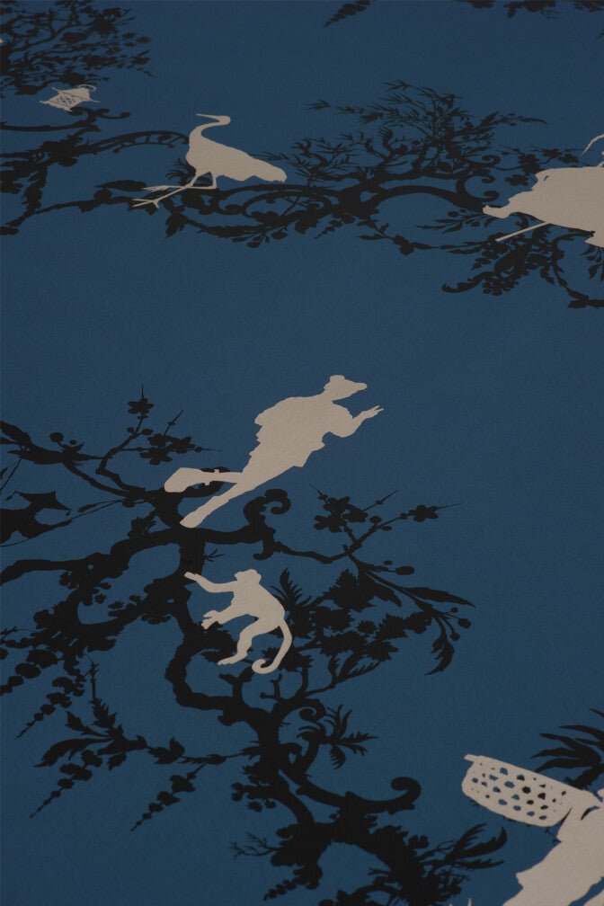 Shuiping De Pillement Superwide Wallpaper - Navy - Timorous Beasties - SWP/SHUP/04 - Premier Wallcovering