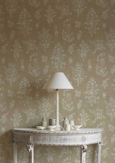 Sicilia Wallpaper - Sandstone - Lewis & Wood - Premier Wallcovering