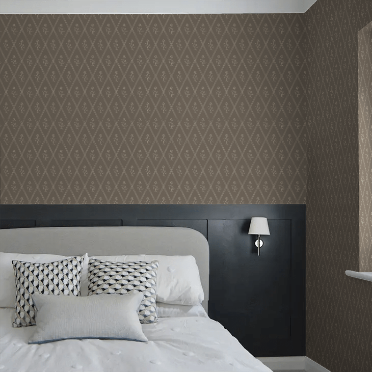 Signe Wallpaper - Brown - Boråstapeter - 5506 - Premier Wallcovering