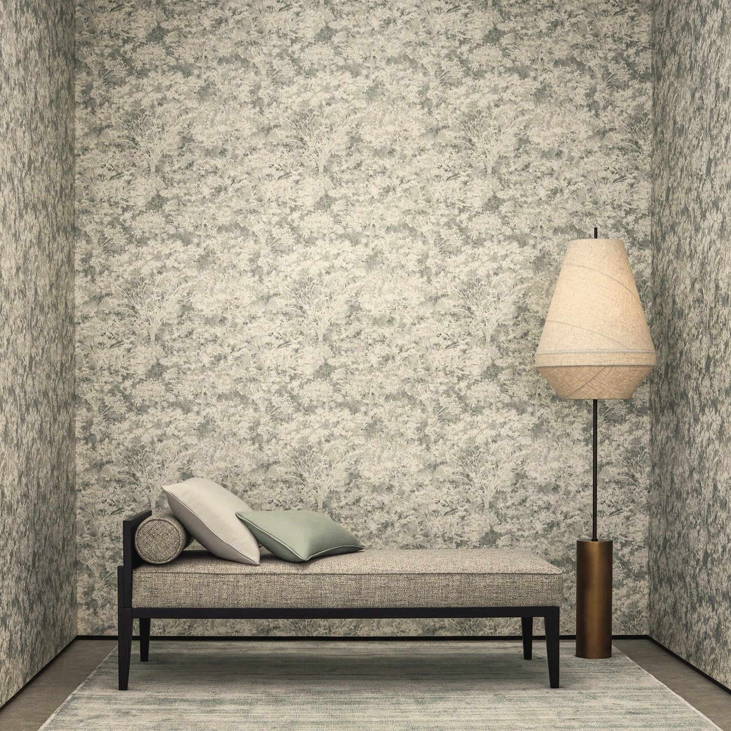 Sikora Wallpaper - Charcoal - Romo - Ottavia - W468/04 - Premier Wallcovering