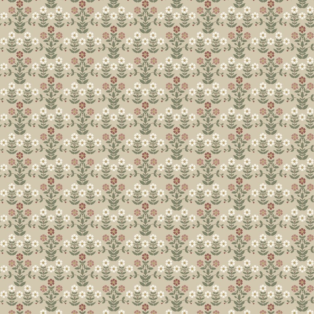 Sippor Wallpaper - Taupe - Boråstapeter - 4810 - Premier Wallcovering