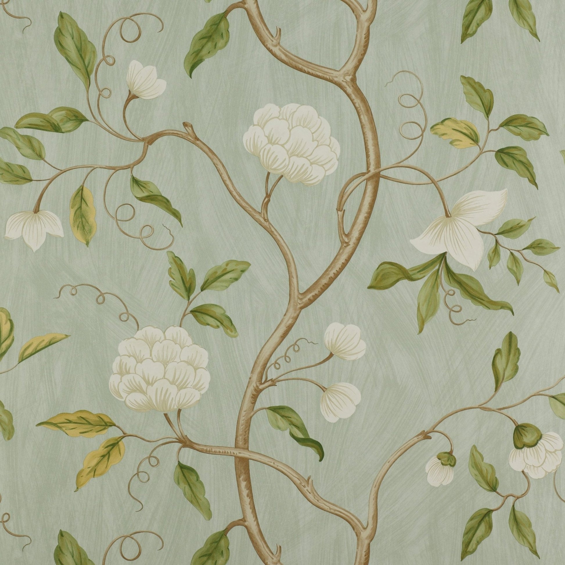 Snow Tree Wallpaper - Aqua - Colefax & Fowler - 07949/04
