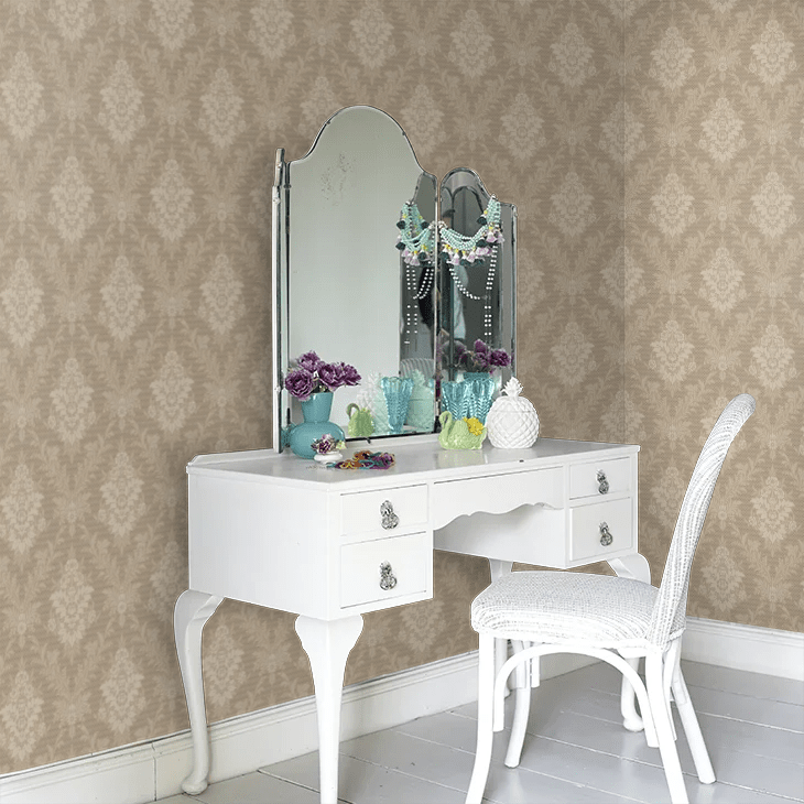 Sofia Wallpaper - Khaki - Boråstapeter - 4534 - Premier Wallcovering