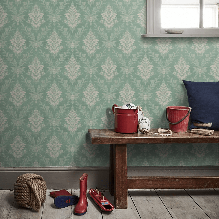 Sofia Wallpaper - Jade Green - Boråstapeter - 4532 - Premier Wallcovering