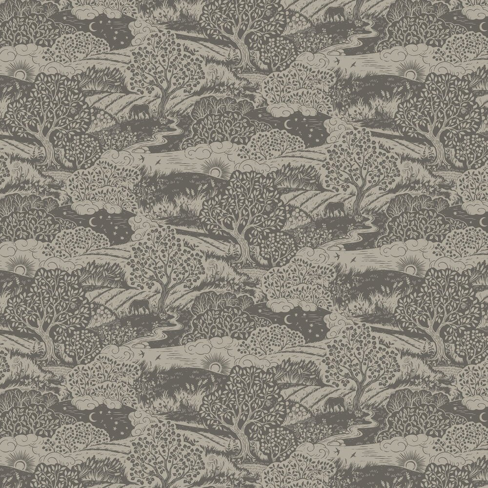 Solangen Wallpaper - Black - Boråstapeter - 5831 - Premier Wallcovering