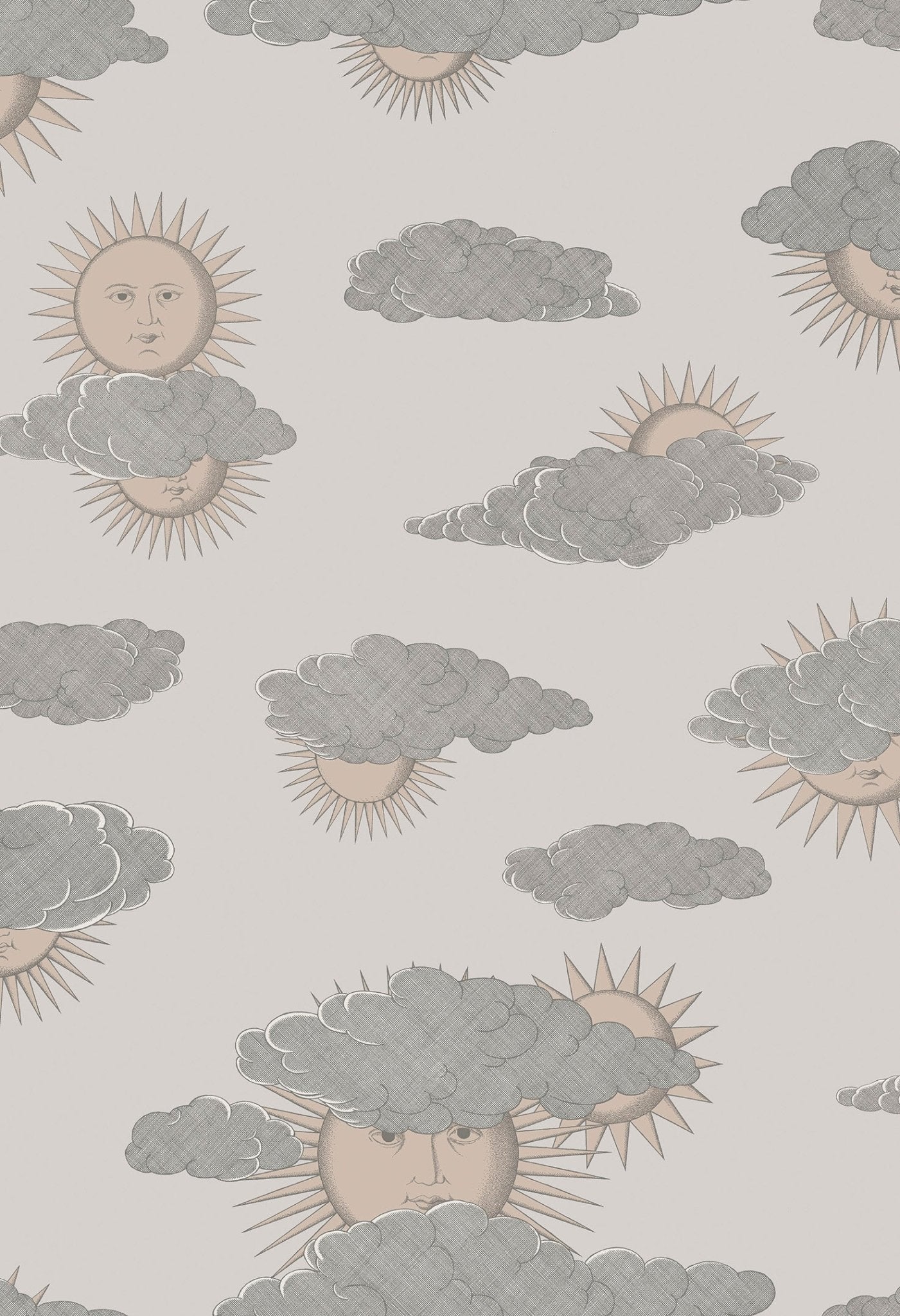 Soli e Nuvole Wallpaper - Beige & Soft Gold - 123/2009 - Cole & Son - Premier Wallcovering