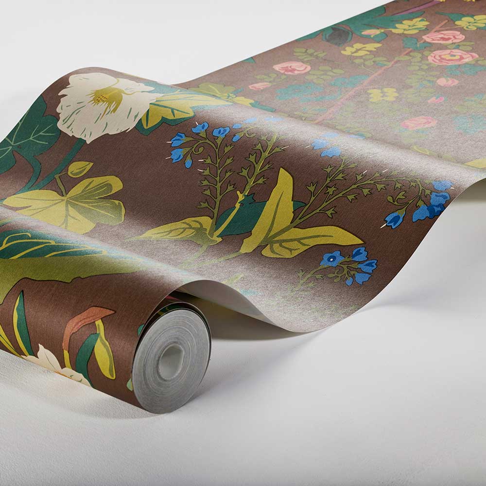 Sommar Wall Panel Mural - Brown / Multi - coloured - Boråstapeter - 1954 - Premier Wallcovering