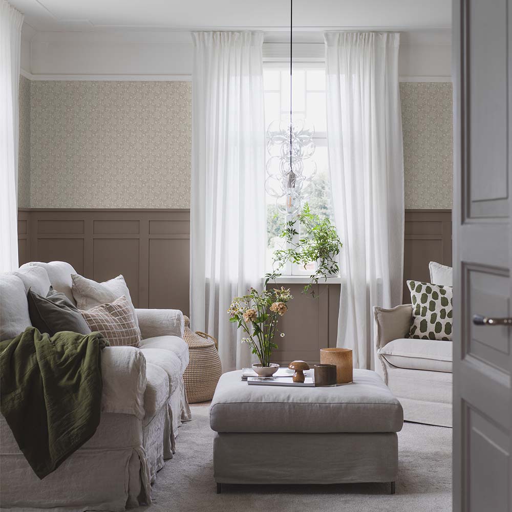 Sommarsloja Wallpaper - Grey Beige - Boråstapeter - 3270 - Premier Wallcovering