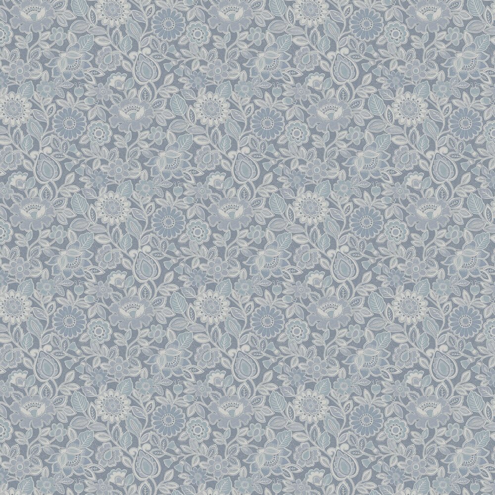 Sonja Wallpaper - Blue - Boråstapeter - 38760 - Premier Wallcovering