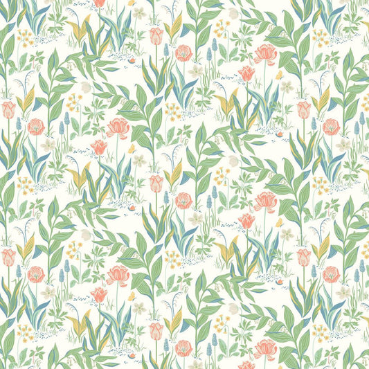 Spring Garden Wallpaper - Multi - coloured - Boråstapeter - 7218 - Premier Wallcovering