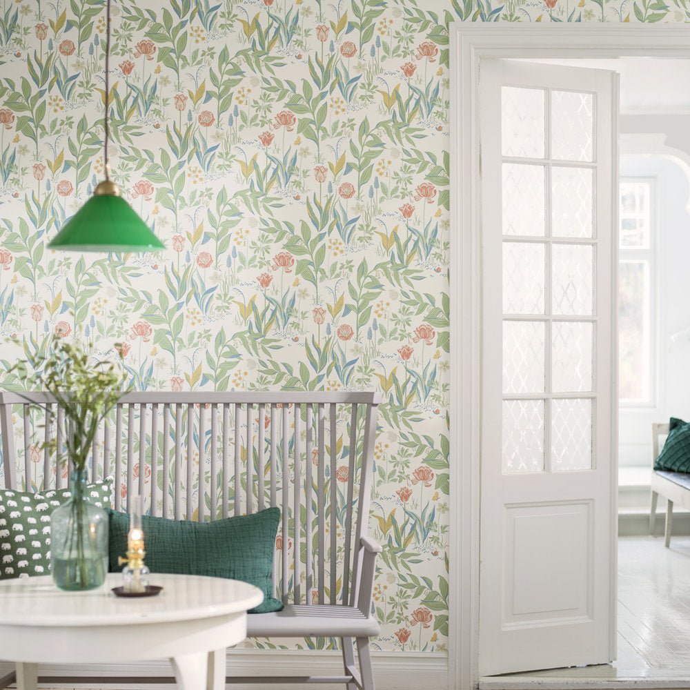 Spring Garden Wallpaper - Multi - coloured - Boråstapeter - 7218 - Premier Wallcovering