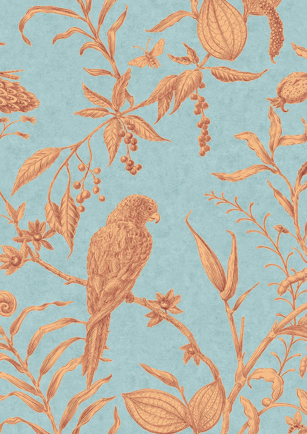 Squawk Wallpaper - Jaffa - Lewis & Wood - Premier Wallcovering