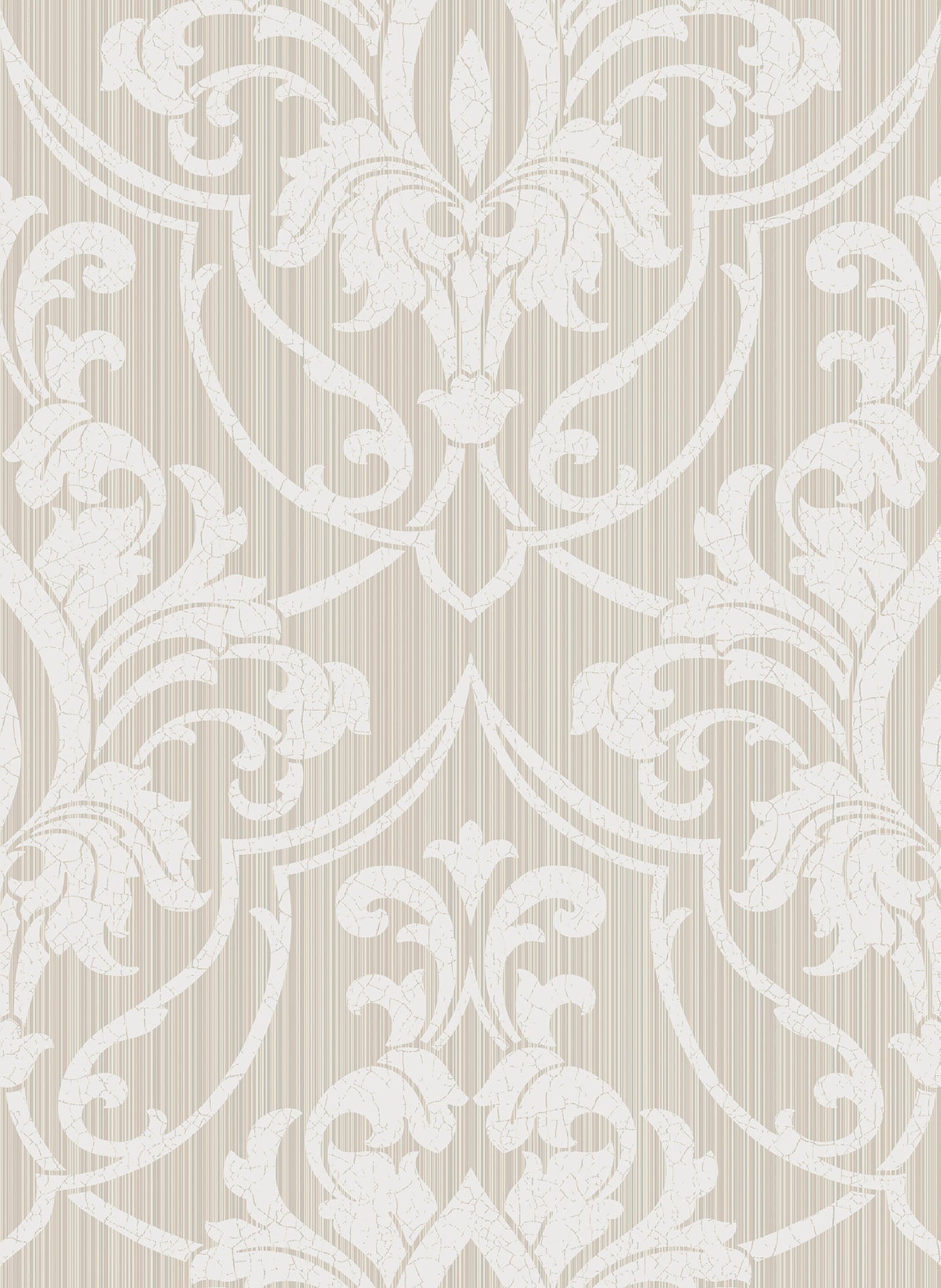 St Petersburg Damask Wallpaper - Chalk on Safari - 88/8034 - Cole & Son - Premier Wallcovering