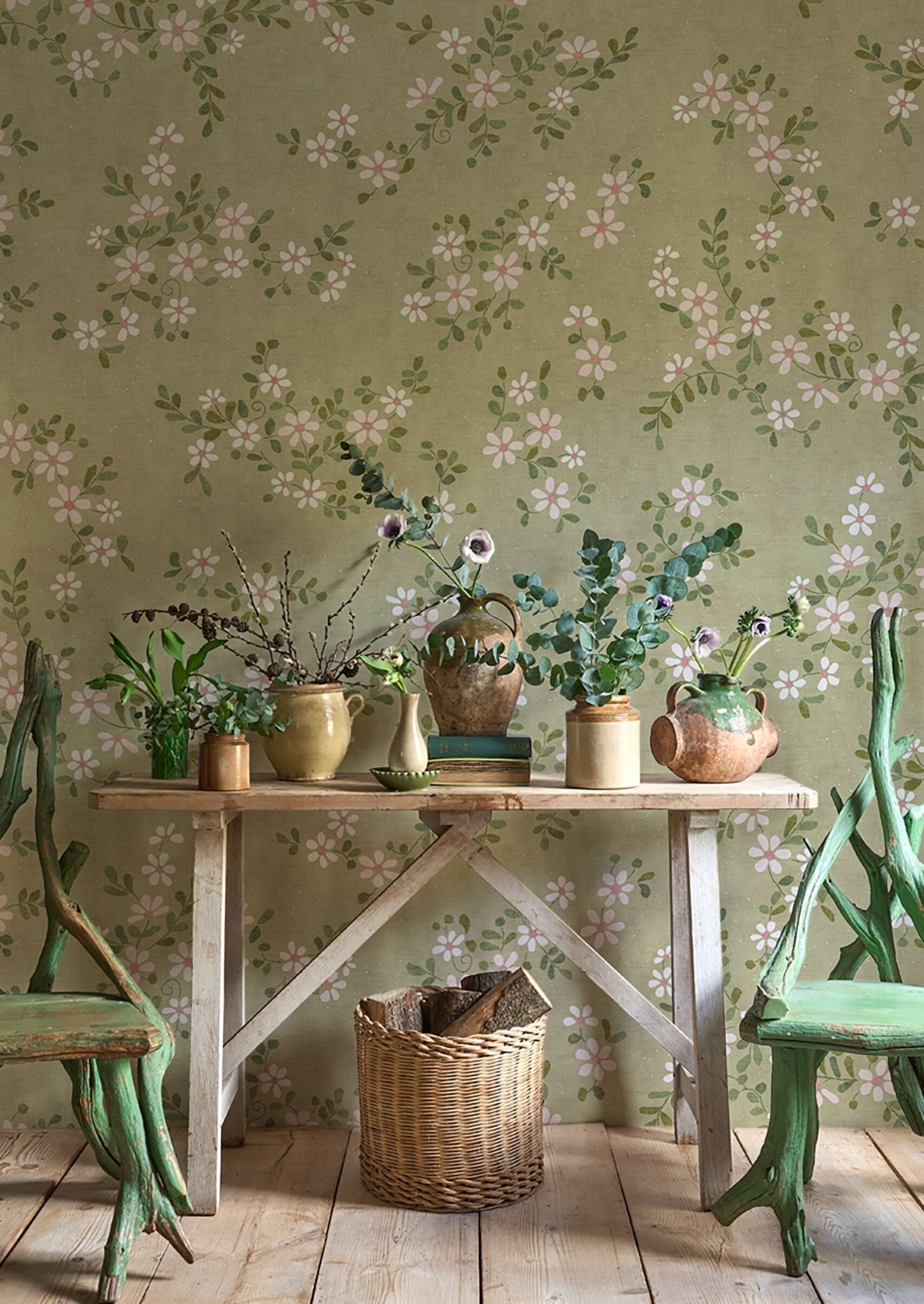 Stellata Wallpaper - Daisy - Lewis & Wood - Premier Wallcovering