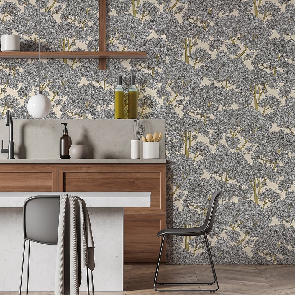 Stockend Woods Wallpaper - Salt Ridge and Barton Blue - Josephine Munsey - JMW-101411 - Premier Wallcovering