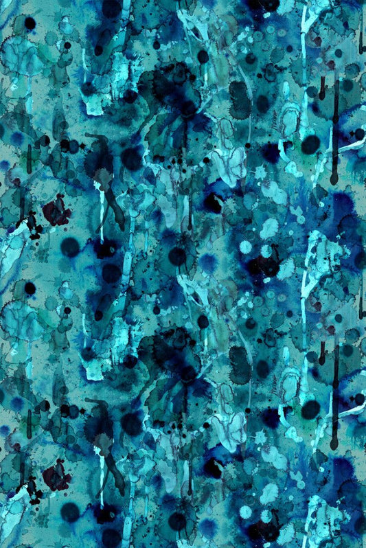 Storm Blotch Superwide Wallpaper - Blue - Timorous Beasties - ROR/SBLO/OBRN/01 - Premier Wallcovering