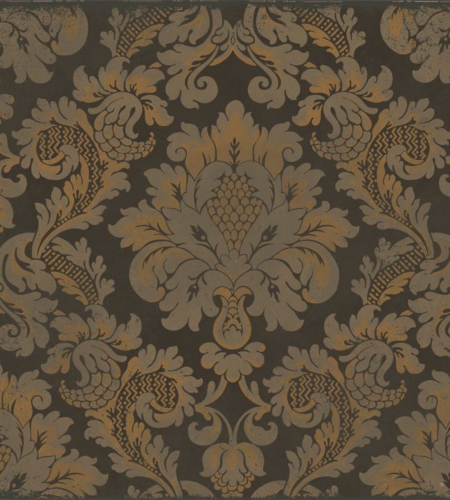 Stravinsky Wallpaper - Metallic Bronze on Soot - 108/4017 - Cole & Son - Premier Wallcovering
