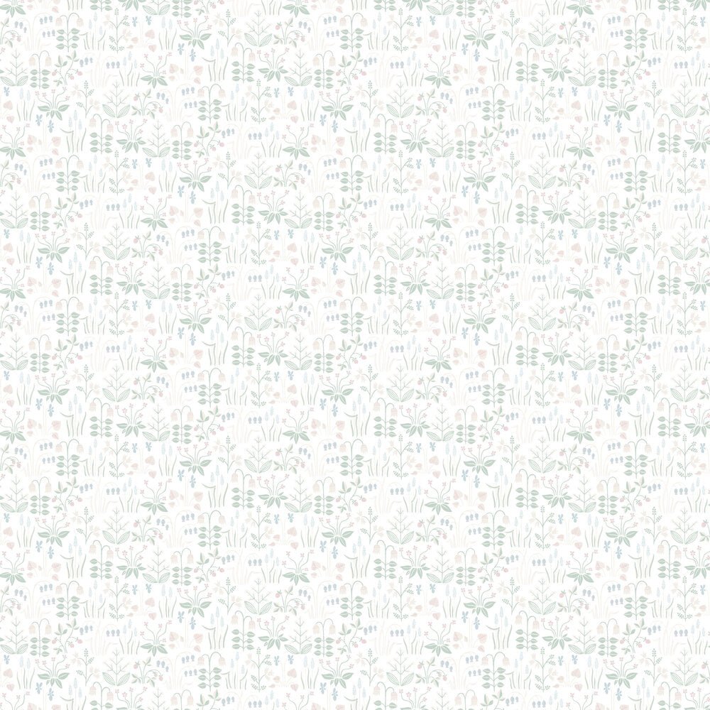 Strawberry Field Wallpaper - White / Multi - Boråstapeter - 7217 - Premier Wallcovering