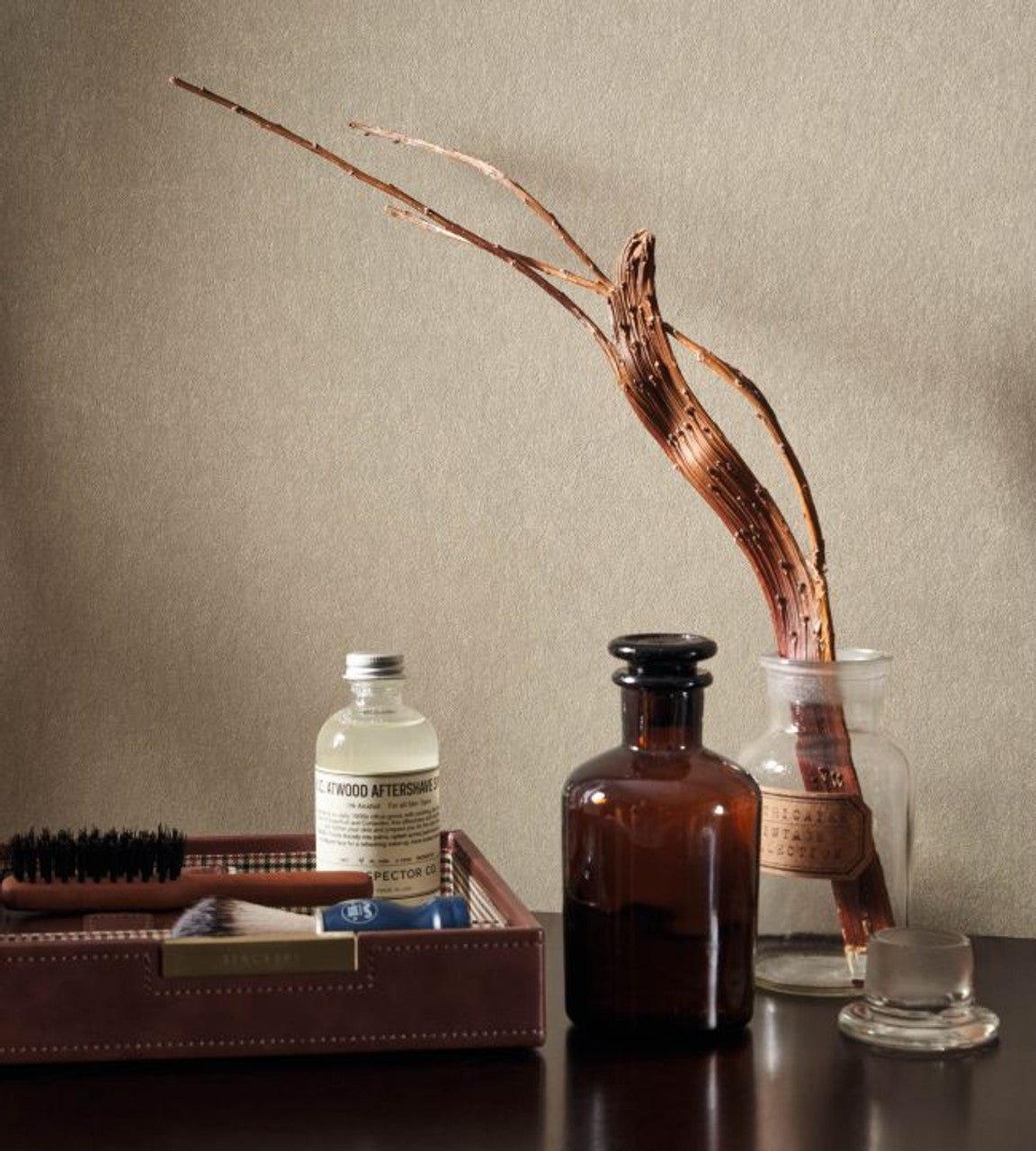 Suedine Leathers Wallpaper - Kaki - Casadeco - 87157109 - Premier Wallcovering