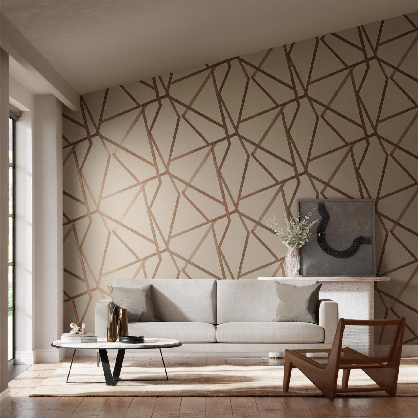 Sumi Wallpaper - Hessian/Copper - Harlequin - HMOW110885 - Premier Wallcovering