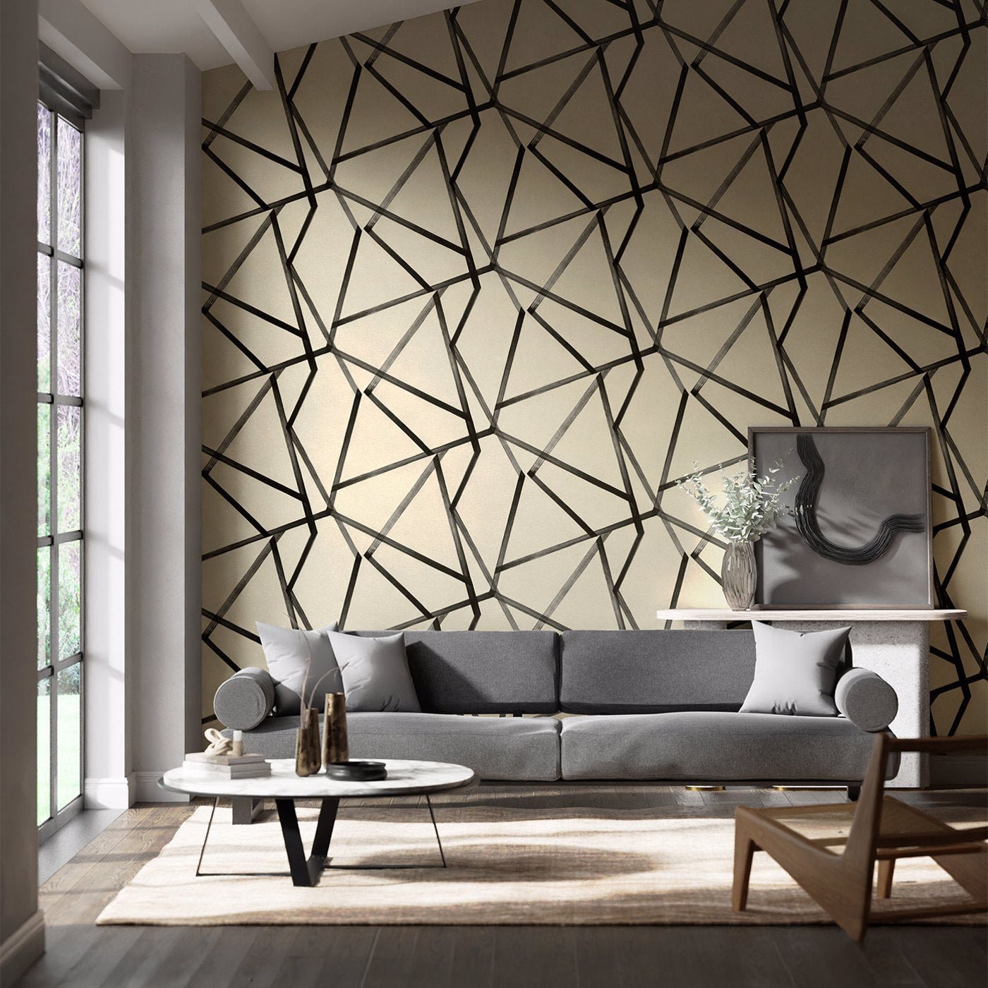 Sumi Wallpaper - Hessian/Copper - Harlequin - HMOW110885 - Premier Wallcovering