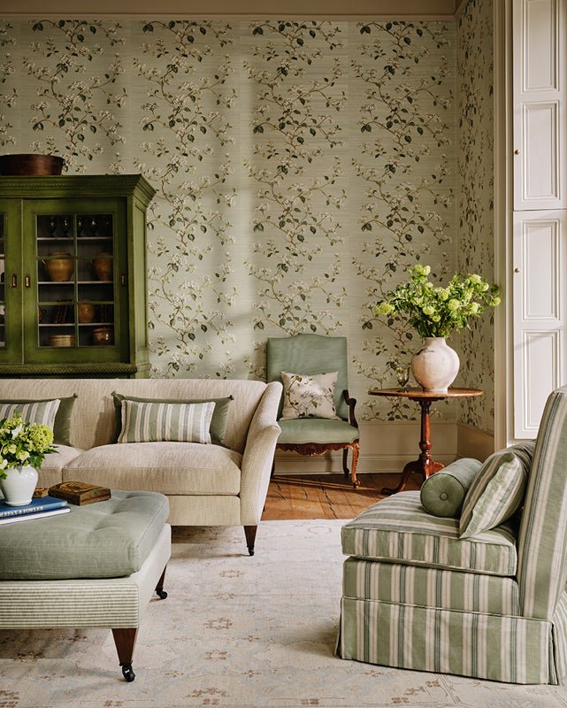 Summerby Sisal Wallpaper - Ivory - Colefax & Fowler - W7024-01