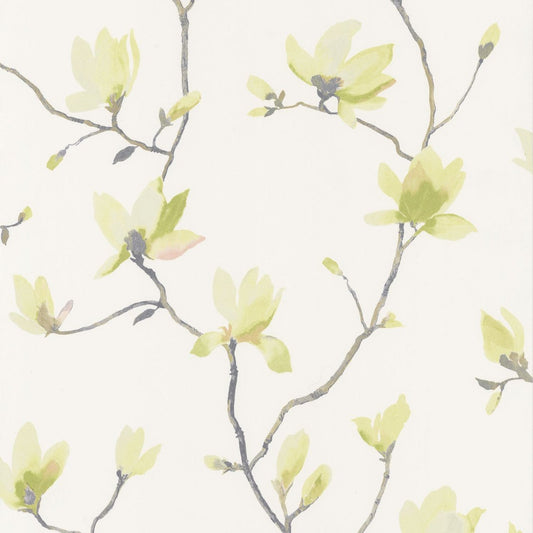 Suzhou Florescence Wallpaper - Green - Casadeco - 82367207 - Premier Wallcovering