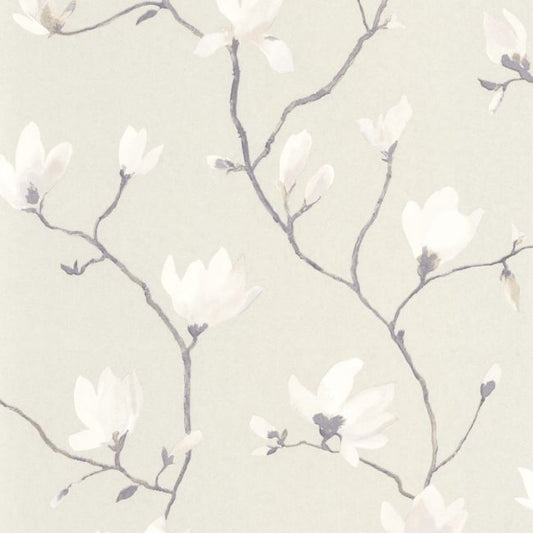 Suzhou Gardens Wallpaper - Blanc Coton - Casadeco - 82360612 - Premier Wallcovering