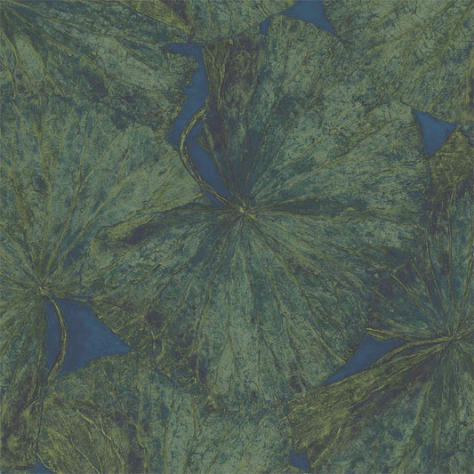 Taisho Lotus Wallpaper - Malachite/Lapis - ZTOT312725 - Zoffany