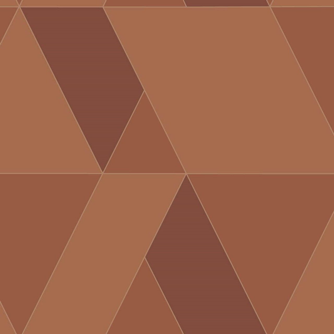 Tangram Perception Wallpaper - Rouille - Casadeco - 86523519 - Premier Wallcovering