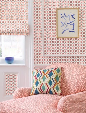 Tassi Wallpaper - Blue - J175W - 06 - Jane Churchill