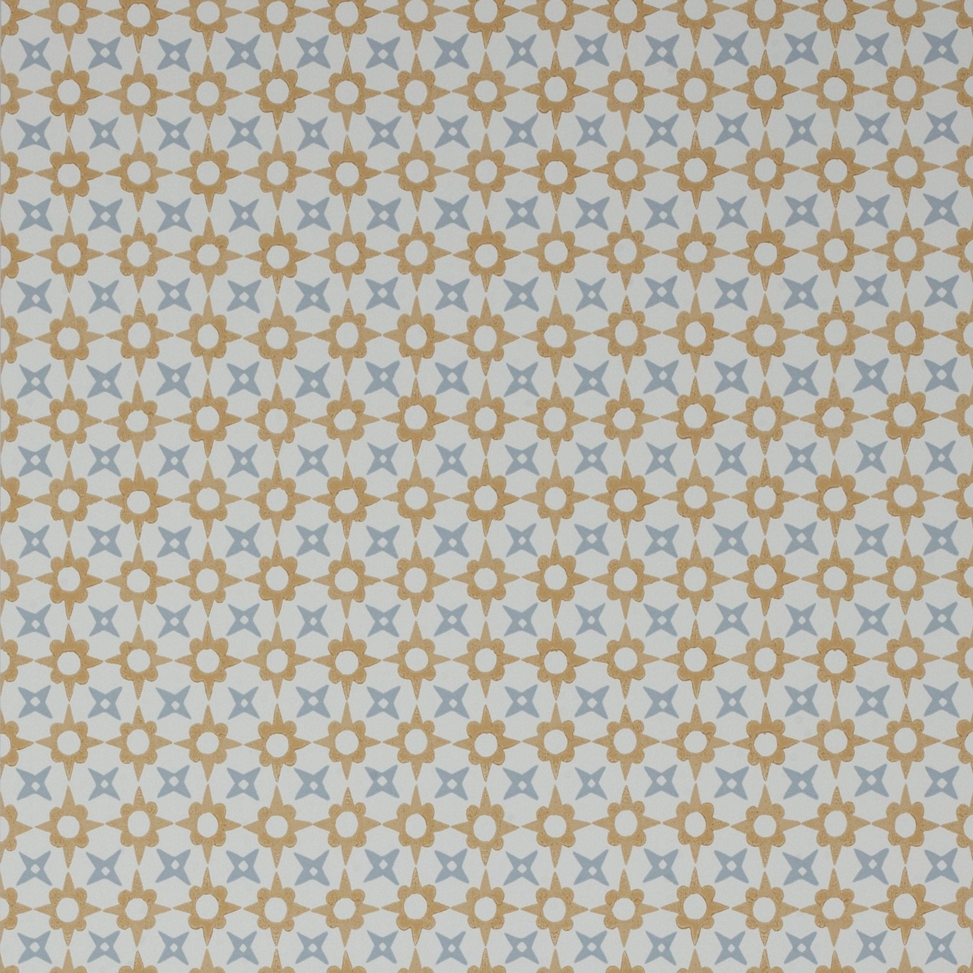 Tassi Wallpaper - Yellow/Blue - J175W - 03 - Jane Churchill