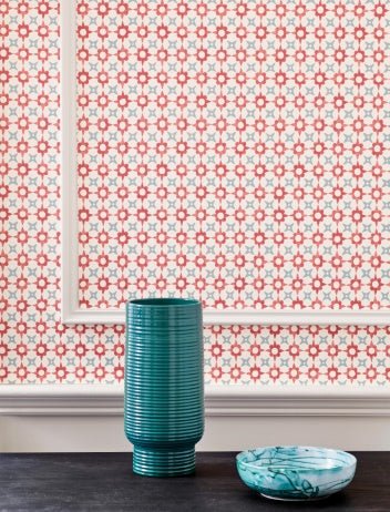 Tassi Wallpaper - Blue - J175W - 06 - Jane Churchill