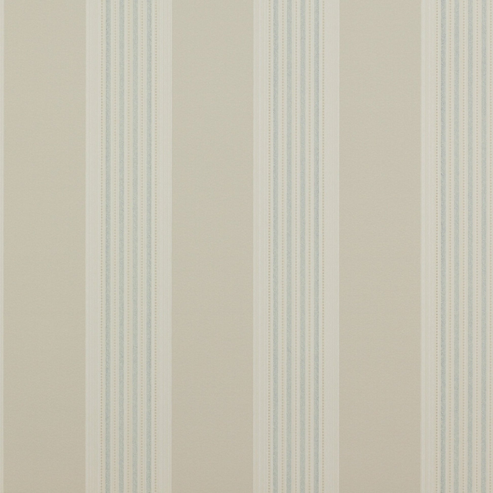 Tealby Stripe Wallpaper - Beige/Blue - Colefax & Fowler - 07991/02