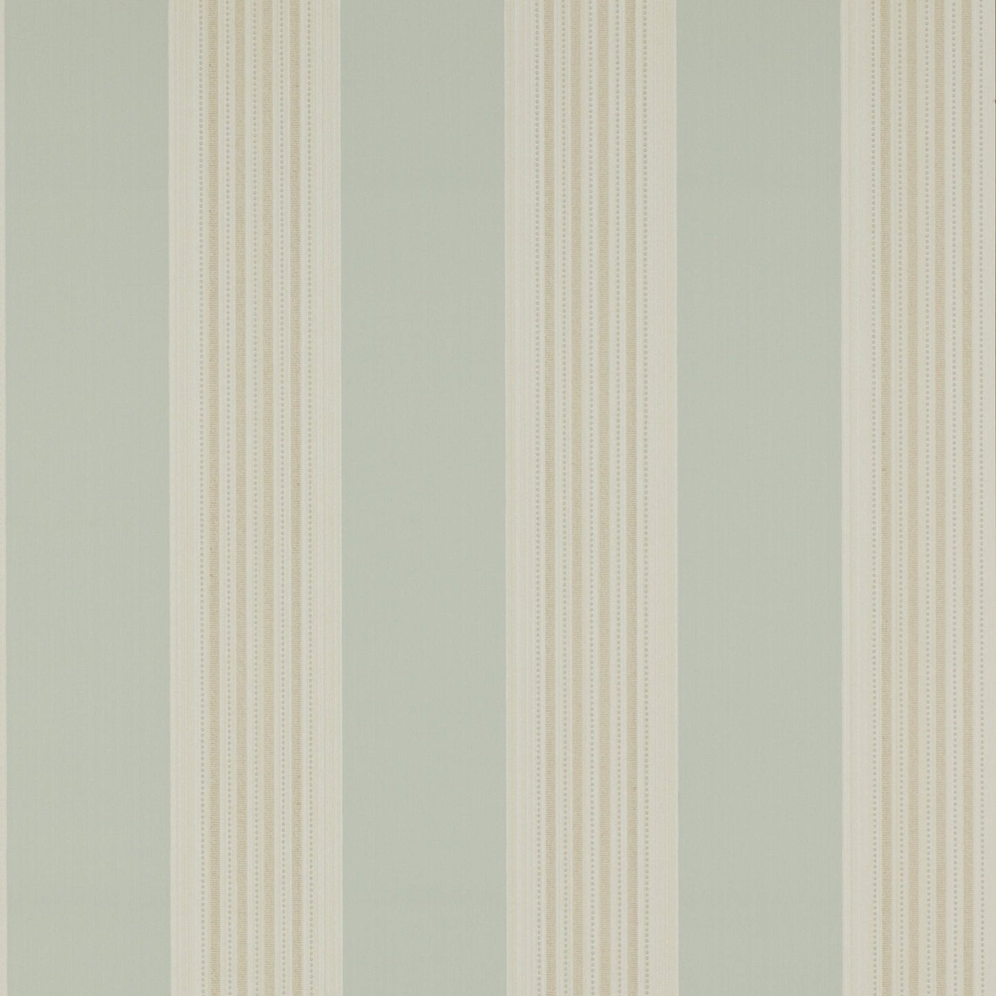 Tealby Stripe Wallpaper - Aqua/Beige - Colefax & Fowler - 07991/04