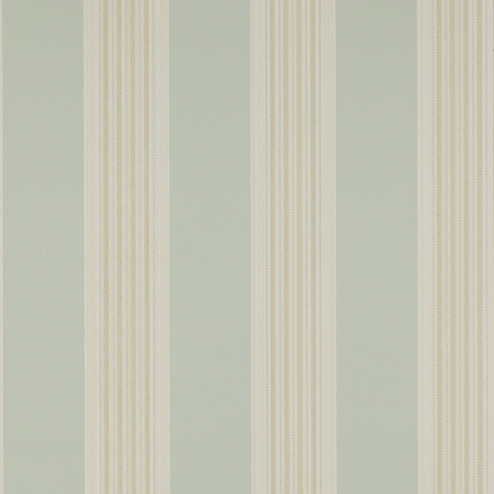 Tealby Stripe Wallpaper - Aqua/Beige - Colefax & Fowler - 07991/04