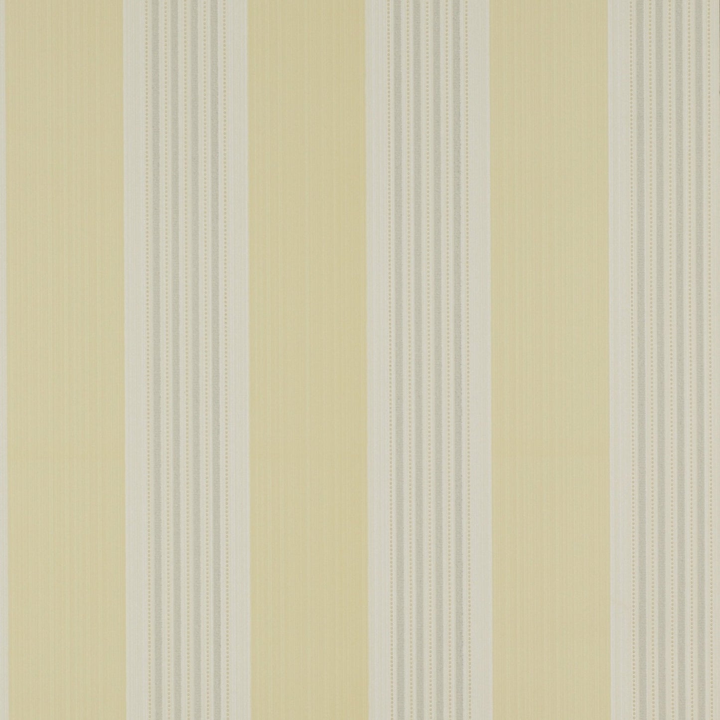 Tealby Stripe Wallpaper - Yellow/Grey - Colefax & Fowler - 07991/03