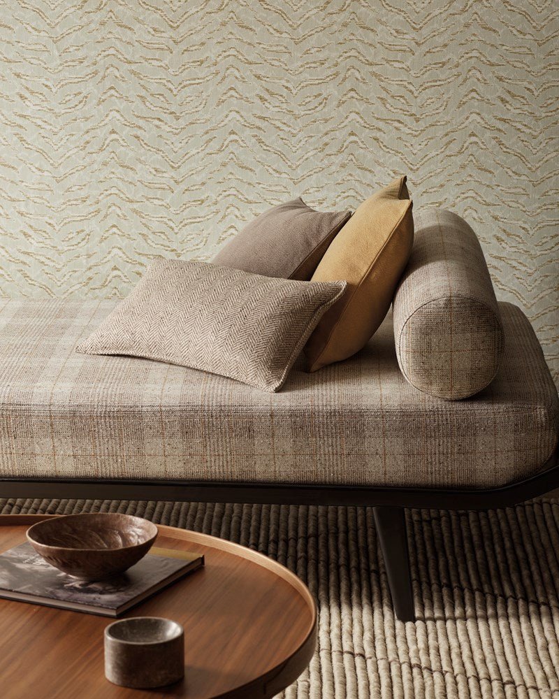 Tibor Wallpaper - Blue - J195W - 01 - Jane Churchill