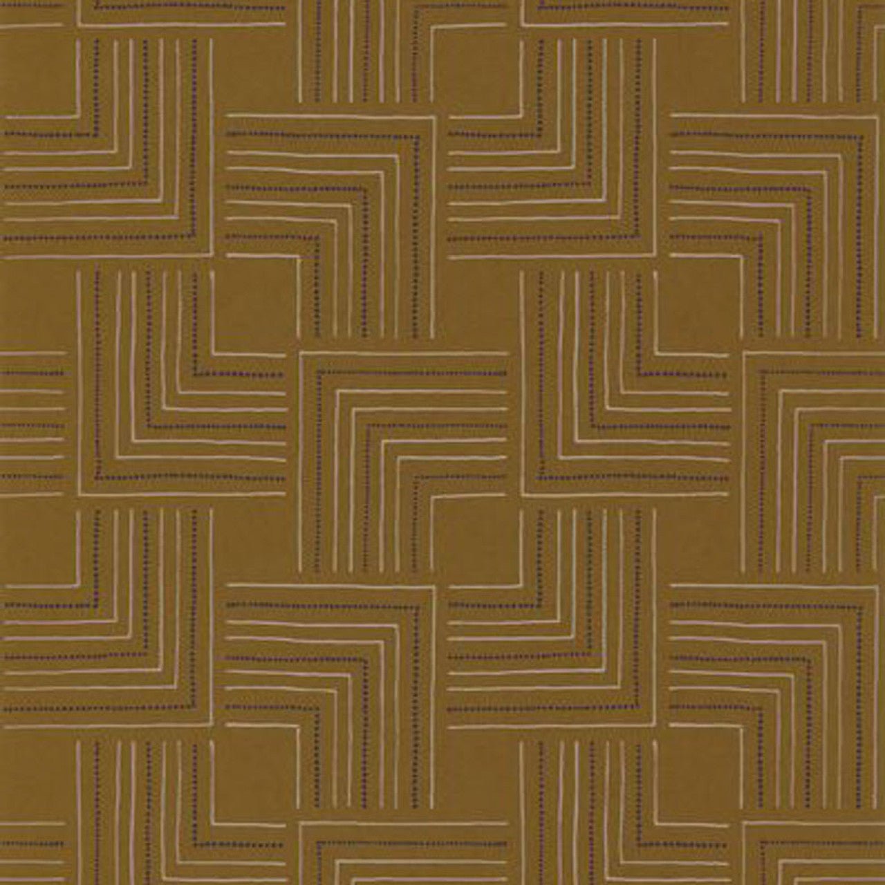 Tingari Nangara Wallpaper - Gold - Casadeco - 84392411 - Premier Wallcovering