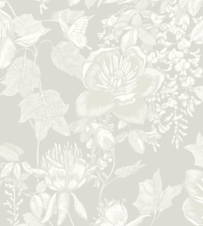 Tivoli Wallpaper - White on Grey - 99/7030 - Cole & Son - Premier Wallcovering