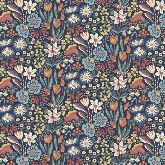 Tradgarden Wallpaper - Multi / Dark - Boråstapeter - 2095 - Premier Wallcovering