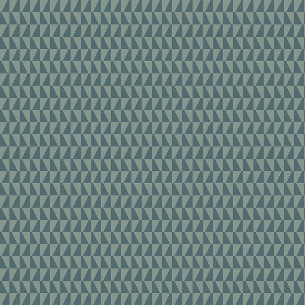 Trapez Wallpaper - Teal - Boråstapeter - 1995 - Premier Wallcovering