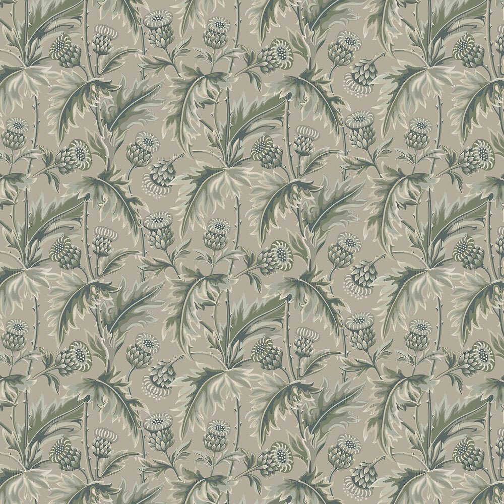 Treasured Thistle Wallpaper - Beige - Boråstapeter - 2274 - Premier Wallcovering