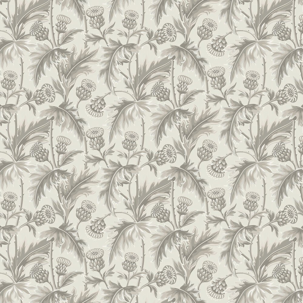 Treasured Thistle Wallpaper - Ivory - Boråstapeter - 2275 - Premier Wallcovering