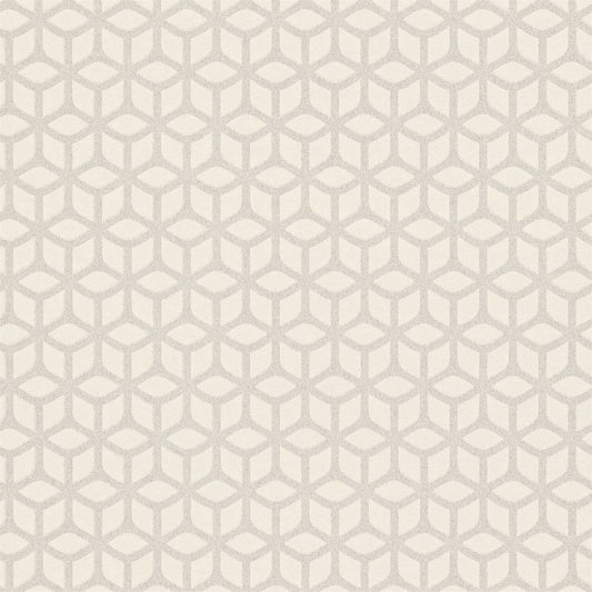 Trellis Wallpaper - Pearl - Harlequin - HMOT110377 - Premier Wallcovering