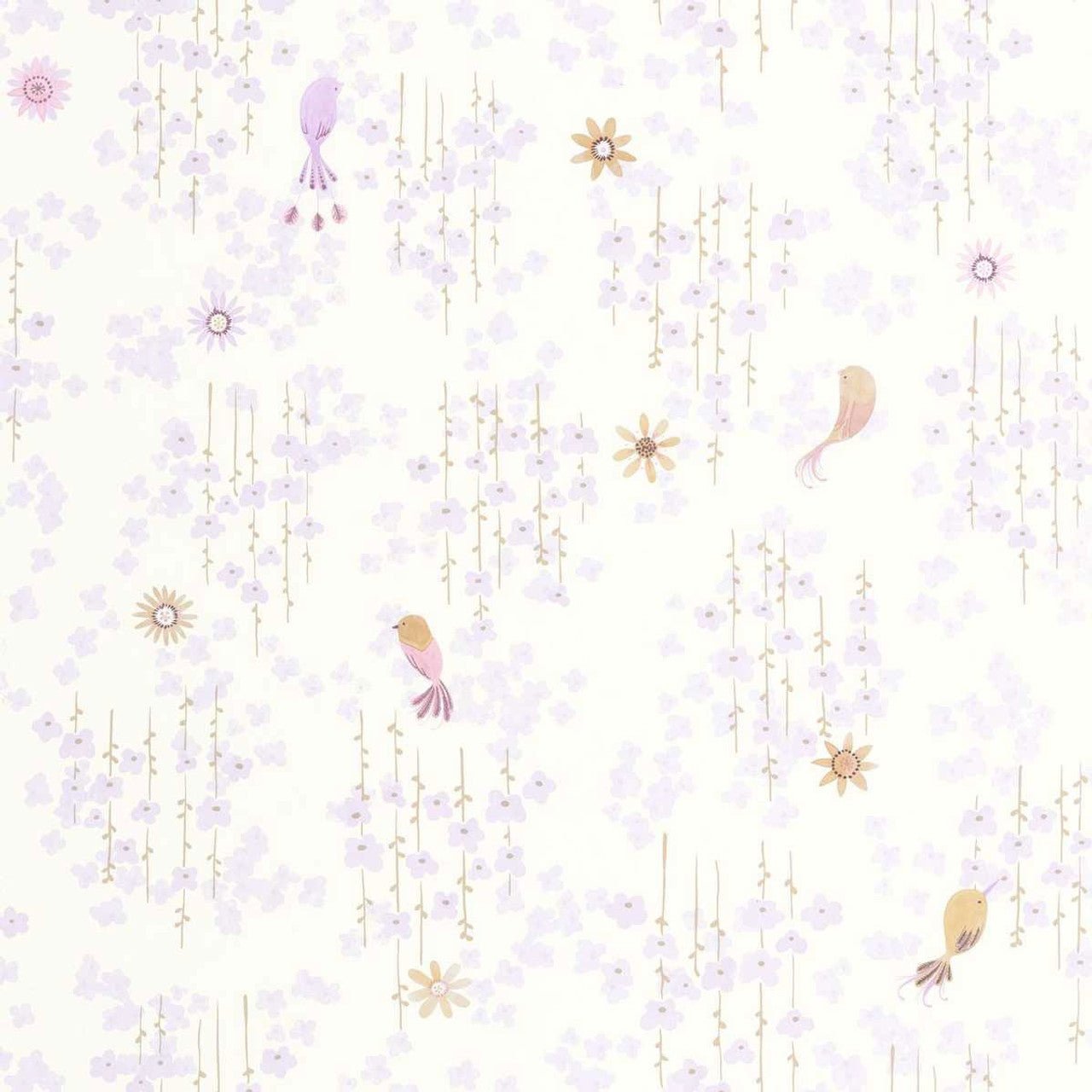 Tropical Birds Once Upon A Time Wallpaper - Parme - Casadeco - 200785775 - Premier Wallcovering