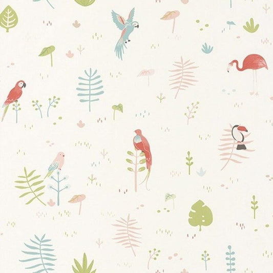 Tropical Happy Dreams Wallpaper - Corail - Casadeco - 82923102 - Premier Wallcovering